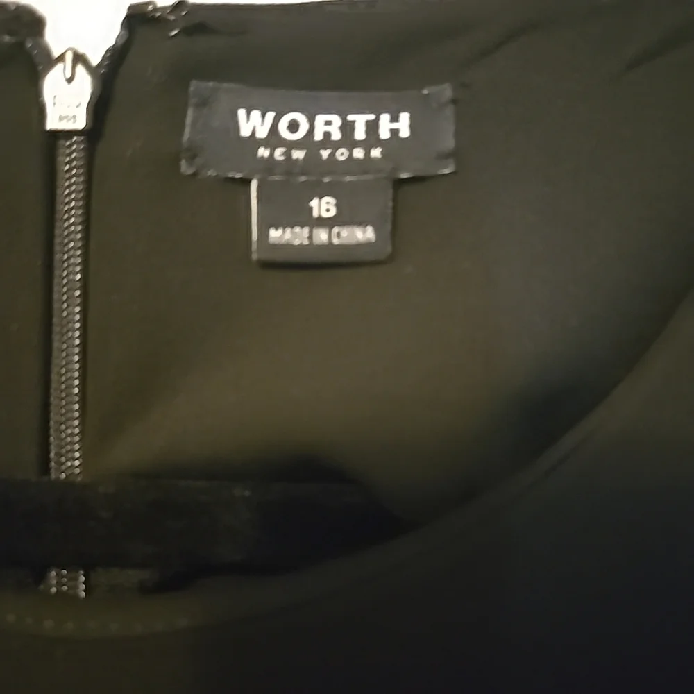 WORTH A-Line Midi Dress Black 16 NWT - Picture 5 of 7